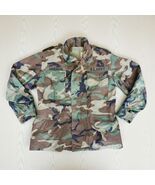 Vintage 80s L/XL Reg Woodland Camouflage M65 Field Jacket Alpha Industries - $175.40