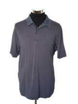 Cutter &amp; Buck Polo Shirt Men&#39;s Size Large Dark Gray  Dry Tec Luxe Activewear - £9.96 GBP