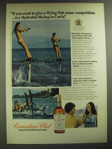 1974 Canadian Club Whisky Ad - Hydrofoil Skiing in Corfu - £14.78 GBP