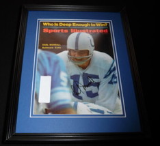Earl Morrall Signed Framed 1968 Sports Illustrated Magazine Cover Colts - $79.19