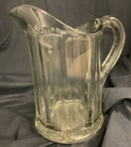 Vintage Glass Pitcher 7” tall - $12.57