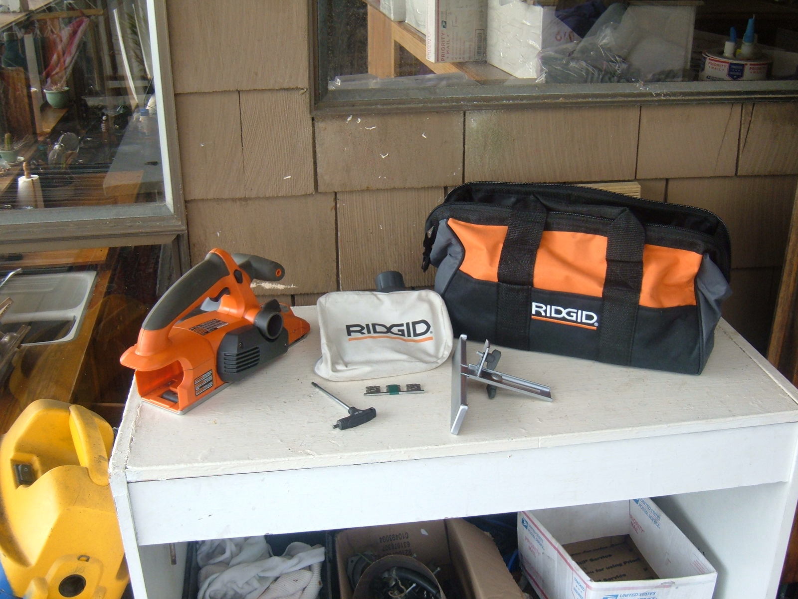 Ridgid R848 used 18v spiral cut planer. Bare with some accs. and tool bag.  - £107.04 GBP