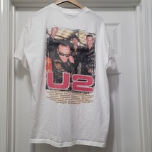Vintage U2 Beautiful Day 2000 Concert Tour Shirt 100% Cotton White Men&#39;s XL - £26.74 GBP