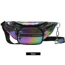 AIREEBAY Holographic Waist Bags For Women Laser Chest Bag Fashion Large-capacity - £16.46 GBP
