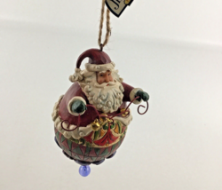 Jim Shore Roly Santa W/ String Of Bells Hanging Ornament 4014457 Enesco ... - £31.03 GBP