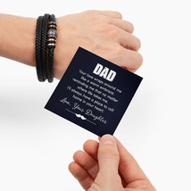 To My Dad Your Love Wraps Around From Daughter Love You Forever Bracelet - £34.67 GBP+
