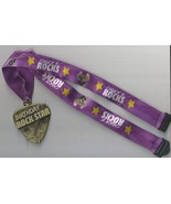 CHUCK E CHEESE Birthday Rock Star Guitar Pick Medal Award Medallion Neck... - $460.08 MXN