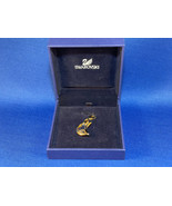 Swarovski Crystal quarter Moon Pendant charm for necklace chain - $40.74 CAD