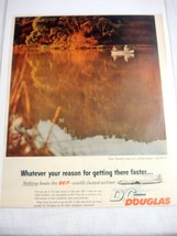 1955 Airlines Ad Douglas DC-7 Your Fastest Way to a Slower Pace-Fly DC-7 - £7.85 GBP