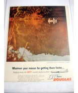 1955 Airlines Ad Douglas DC-7 Your Fastest Way to a Slower Pace-Fly DC-7 - $186.37 MXN