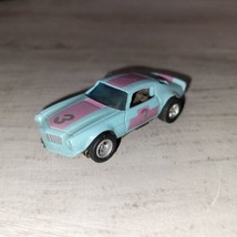 Aurora AFX Slot Car Chevy Camaro 3 Blue Toy Vintage Untested See Descrip... - $42.50