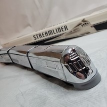Schylling Streamliner Chrome Plated Tin Wind Up Three Car Train Works - $18.44
