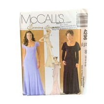 McCalls Evening Elegance Dress Pattern 4296 Size 12-14-16-18 uncut - £8.06 GBP