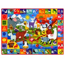 QUOKKA Small Classroom Rug Elementary - 59,05&quot; x 39,37&quot; Alphabet Kids Learning P - £15.71 GBP