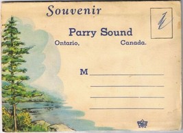 Postcard Booklet Vintage Souvenir Folder Of Parry Sound Ontario - $7.21