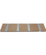 16&quot; Pine Hook Rack 4 Satin Nickel Folding Hooks Organize for Coats Hats ... - $34.51 CAD