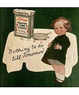 Kelloggs Toasted Corn Flakes 1910 Advertisement Nothing To Do Lithograph... - €51,21 EUR