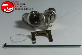 1965 Fullsize Chevy Glove Box Trunk Lock Cylinder Kit Later Round Head K... - $30.51