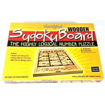Original Wooden Sudoku Board Game The Highly Logical Number Puzzle Game Complete - £11.96 GBP