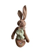 Bunny Rustic Rabbit Fabric spring easter decor Farmhouse Expandable 16-24&quot; - £15.61 GBP