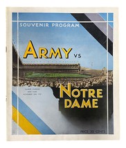 Army vs Notre Dame November 28 1931 Official Game Program - £106.80 GBP