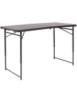 Flash Furniture 6&#39; Rectangular Plastic Folding Event Table with Carrying... - $182.84 CAD