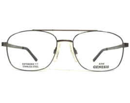 Altair Large Eyeglasses Frames Genesis G4002 GUN Grey Square Full Rim 57-17-145 - £52.53 GBP