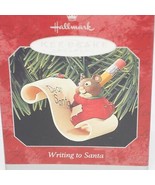 Hallmark Keepsake Ornament 1998 Writing to Santa Mouse writing Letter - £24.22 GBP