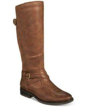 Bare Traps Baretraps Knee High Stacked Low Heel Brown Boot 5.5 M Wrapped Buckle  - £15.77 GBP