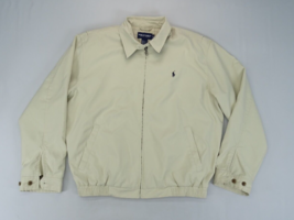 Polo Ralph Lauren Golf Jacket Mens Size M Khaki  Harrington Plaid Lined ... - $31.30