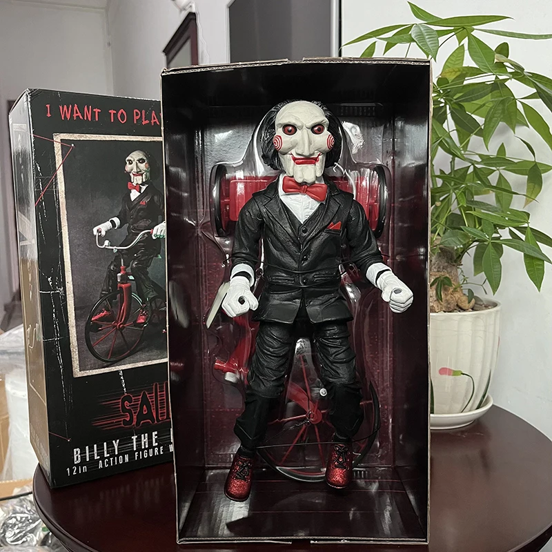 Original NECA Figure SAW Billy the Puppet on With Tricycle 30cm Action Figure - £179.23 GBP+