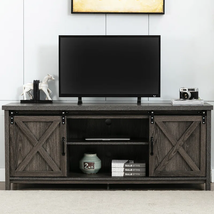 58&#39;&#39; TV Stand Entertainment Center Media Console Storage Cabinets Open Shelves - £201.92 GBP