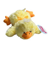 Fuzzy Friends Easter Duck 8&quot; Yellow Lying Plush Stuffed Soft Toy Seasonal - £11.01 GBP