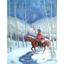 Native American Indian Print by M Caroselli Indian 8x10 Framed - £62.64 GBP