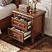 High-End Solid Wood Bedside Table, Modern Vintage Storage Nightstand with Drawer Item image 6