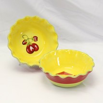 Temptations Cucina Salad Bowls 7&quot; Lot of 2 - $17.63