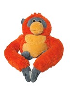 Nanco Jumbo Orangutan Orange Chimpanzee Monkey Plush Stuffed Animal 43" - $79.00