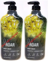 2xQuiet&amp; Roar PINEAPPLE + KIWIBERRY Scent Body Wash with Essential Oils,... - £20.23 GBP