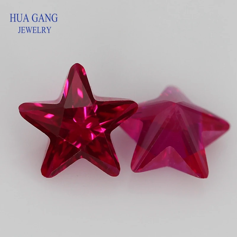 5 Red Ruby Stone Round Squar Spherical Reuleaux triangl -3x3mm-50pcs Star - €44,62 EUR