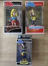 Funko Rock Candy &quot;DC&quot; Lot. Supergirl, Bumblebee &amp; Batgirl. All Brand New! - £39.31 GBP