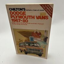 Chiltons Dodge Plymouth Vans 1967-80 Repair &amp; Tune-up Guide - - $48.30