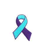 Awareness Ribbon Suicide Awareness Embroidered Iron On Patch Gifts Fundr... - £4.76 GBP