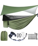 Camping Hammock - Portable Single And Double Nylon Parachute Hammock Wit... - $61.95