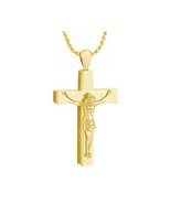 Crucifix 14 KT Gold Cremation Jewelry Urn - $1,066.74 CAD