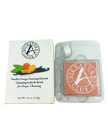 Signature Club A Vanilla Orange Foaming Glycerin Cleansing Cake &amp; Brush NEW - $19.70