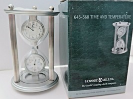 Howard Miller Model 645560 Time and Temperature Hourglass Desk Clock - $59.65