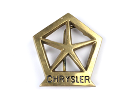 Vintage Chrysler Motor Company Logo 70s Car Automobile Fiat Brass Belt B... - £21.71 GBP