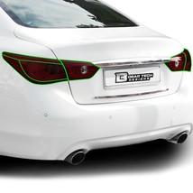 Fits Infinity Q50 18-23 Taillight Tail Light Precut Smoked PPF Tint Cove... - $39.99