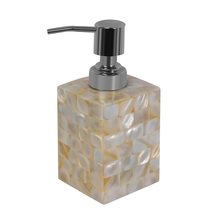 HANDTECHINDIA Mother of Pearl Refillable Hand Soap Dispenser Dish Bathro... - $29.69