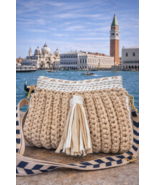 Bag/Handmade Bag/Hand Woven Bag/Crochet Bag/Knitted Bag/White Bag/Black ... - $100.00